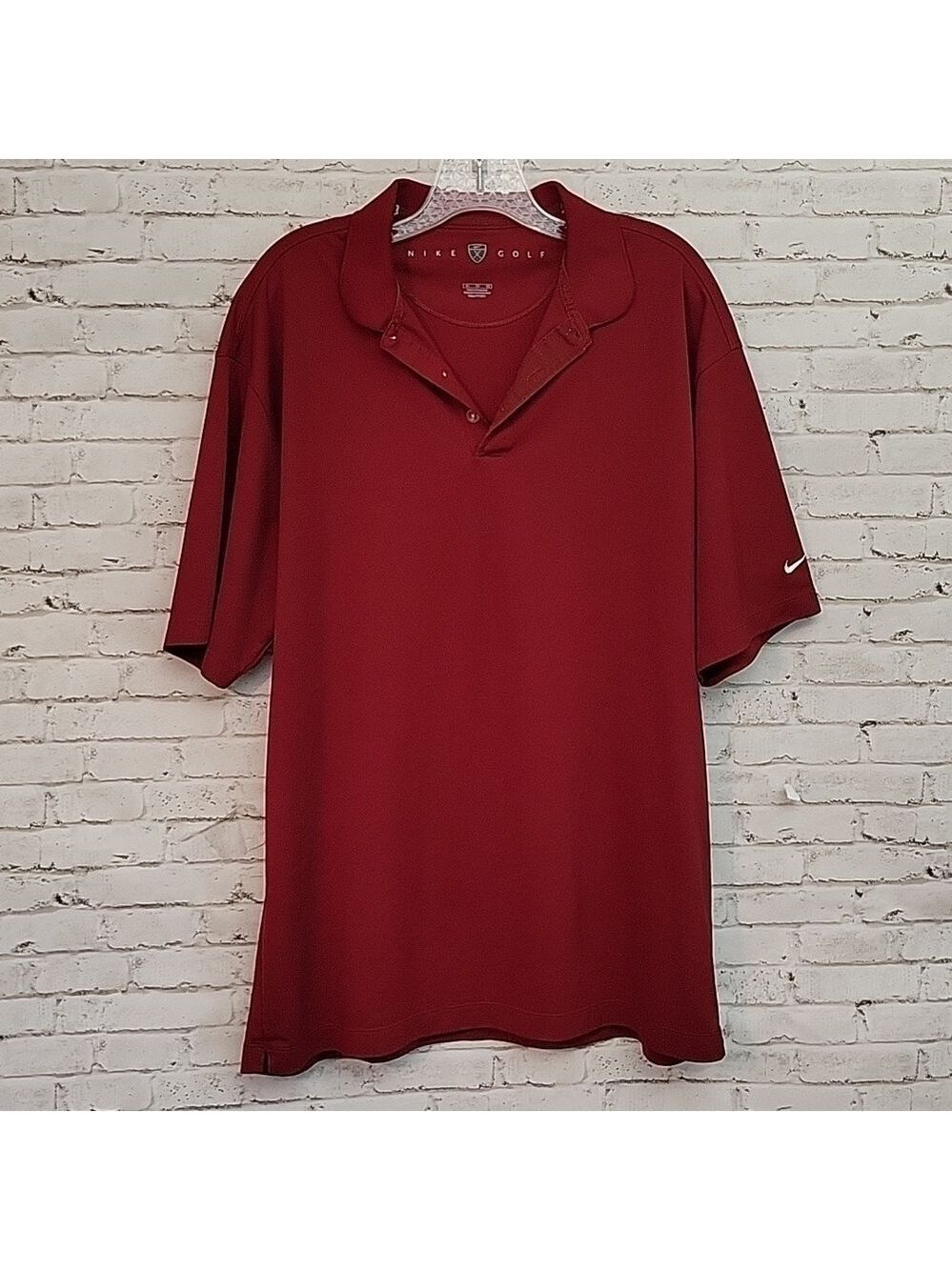 Nike Golf Fit Dry, Men's Burgandy Polo Shirt, Size XL